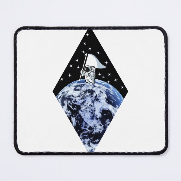 Item preview, Cool Earth with Futuristic Astronaut and Flag designed and sold by Mirksaz-designs.