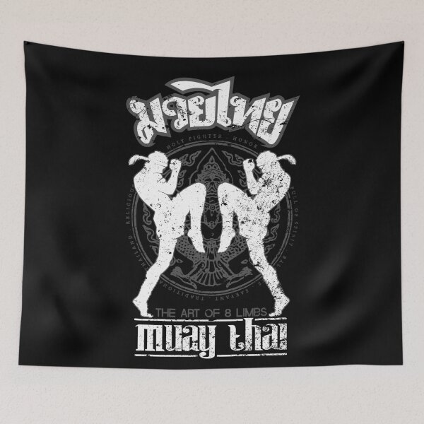 Item preview, Muay Thai Shadow 2 Twin Fighter -Thailand Martial Art Tshirt - Scratch designed and sold by lu2k.