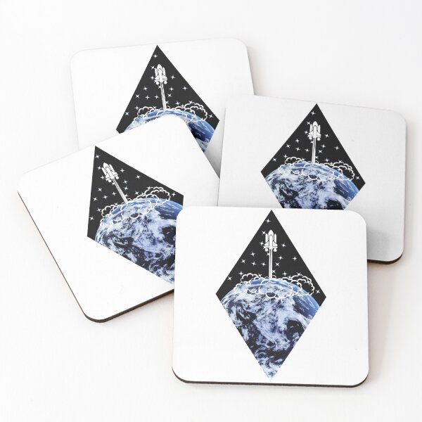 Item preview, Cool earth with space shuttle and flag designed and sold by Mirksaz-designs.
