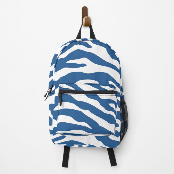 Item preview, Zebra Wild Animal Print 168 Blue and White designed and sold by tonymagnerart.