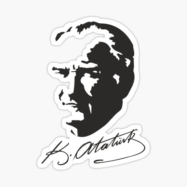 Sticker for Sale mit Mustafa Kemal Atatürk von ozdilh
