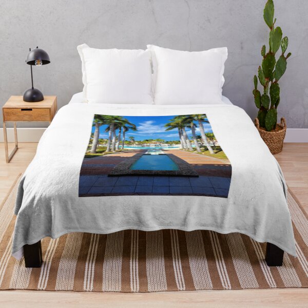Item preview, Sunny Tropical Resort Palms Pool View designed and sold by Aviation Tees.
