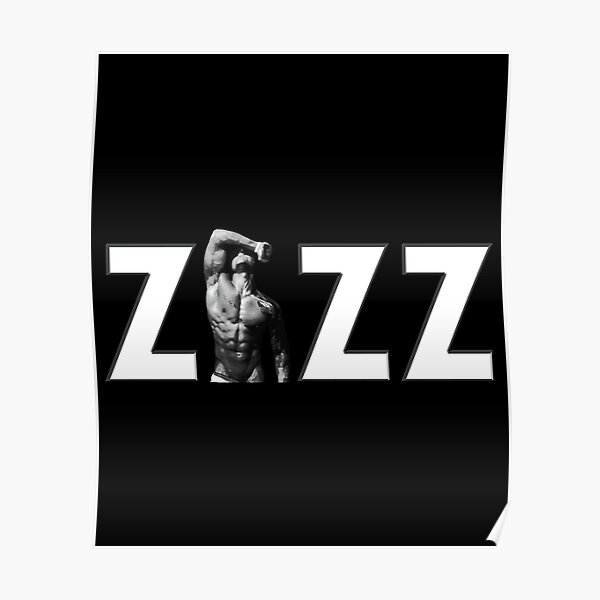 "Zyzz text pose" Poster for Sale by Meduzio Redbubble