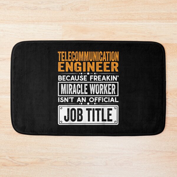 Item preview, Telecommunications engineer Because Freaking Miracle Worker Isn’t an Official Job Title, Telecommunications engineer Christmas Fathers Day shirt designed and sold by xlnv.
