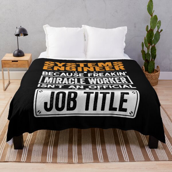 Item preview, systems engineer Because Freaking Miracle Worker Isn’t an Official Job Title, systems engineer Christmas Fathers Day shirt designed and sold by xlnv.