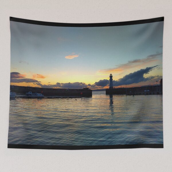 Item preview, Harbour Lighthouse at Sunset designed and sold by CrowFriend.