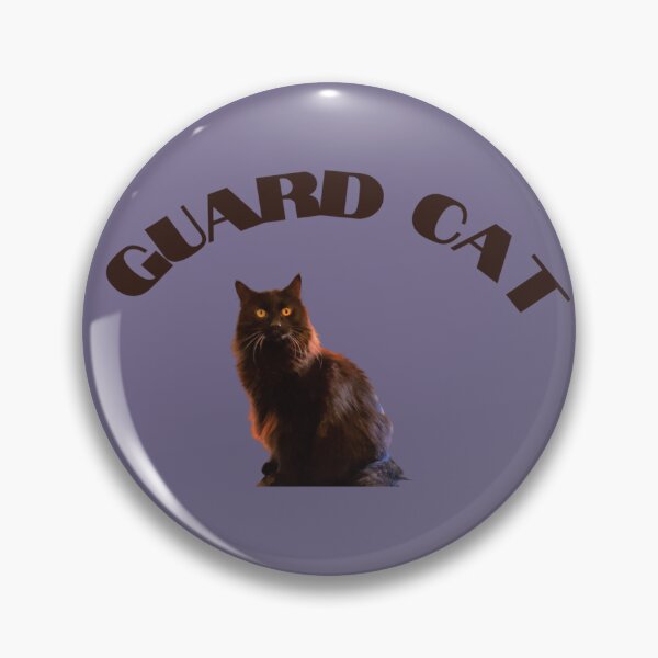 Item preview, Guard Cat Neighborhood Cats Watch Rum Light Purple Background designed and sold by India2022.