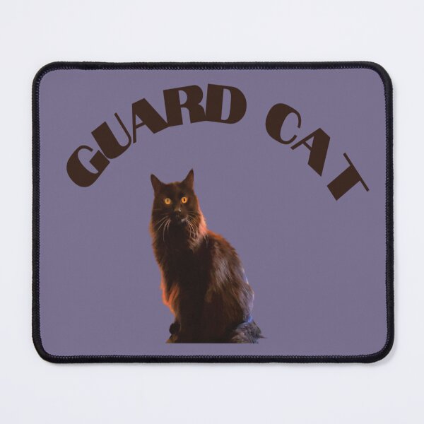 Item preview, Guard Cat Neighborhood Cats Watch Rum Light Purple Background designed and sold by India2022.
