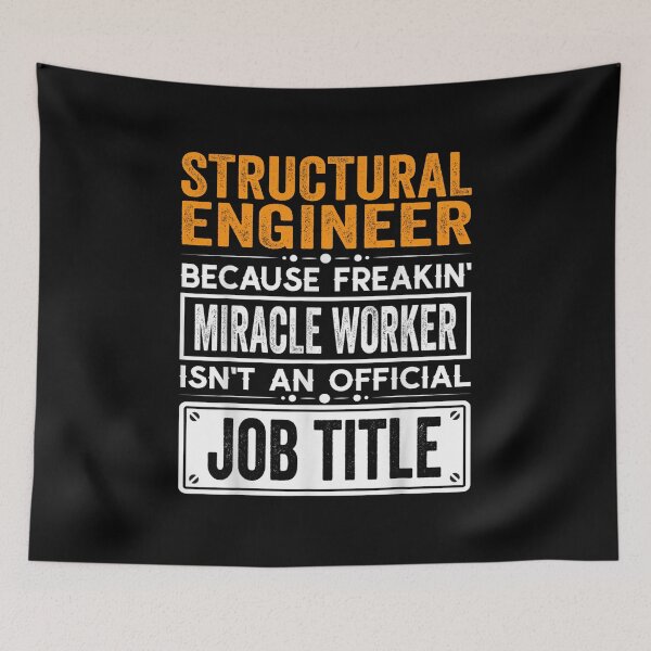 Item preview, Structural engineer Because Freaking Miracle Worker Isn’t an Official Job Title, Structural engineer Christmas Fathers Day shirt designed and sold by xlnv.