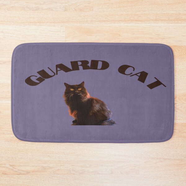 Item preview, Guard Cat Neighborhood Cats Watch Rum Light Purple Background designed and sold by India2022.