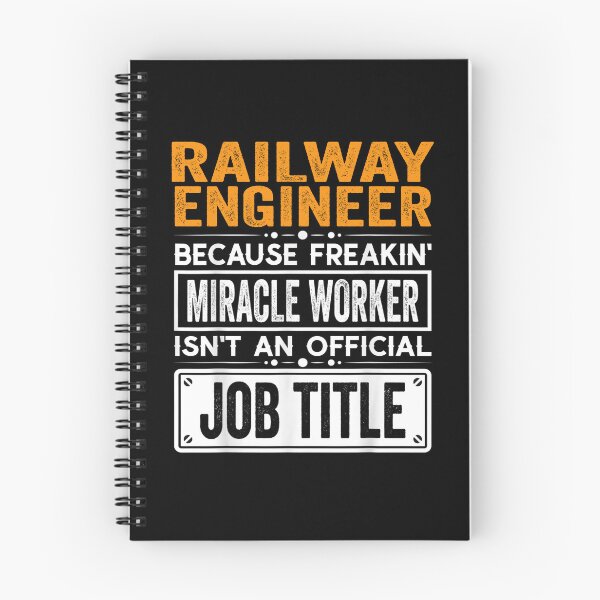 Item preview, Railway engineer Because Freaking Miracle Worker Isn’t an Official Job Title, Railway engineer Christmas Fathers Day shirt designed and sold by xlnv.