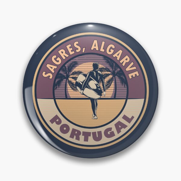 Item preview, Sagres Algarve Portugal Vintage Summer Surfing Design designed and sold by CynthiaGraphics.