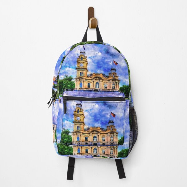 Item preview, Historic Town Hall Bendigo Watercolor designed and sold by Steven Jodoin.