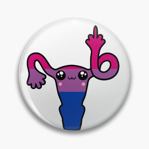 Item preview, Middle Finger Uterus - Bisexual designed and sold by LeaveHeardAlone.