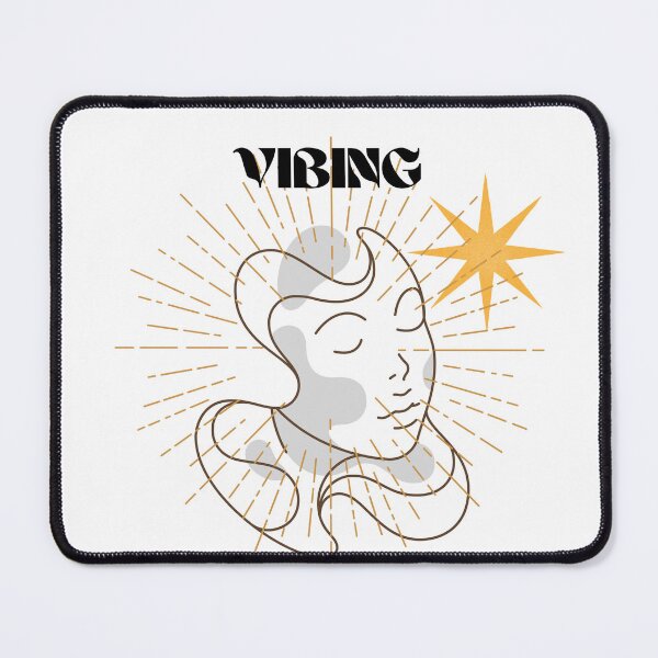 Item preview, Vibing striving a lady with eyes closed relaxing. designed and sold by Demetria3.