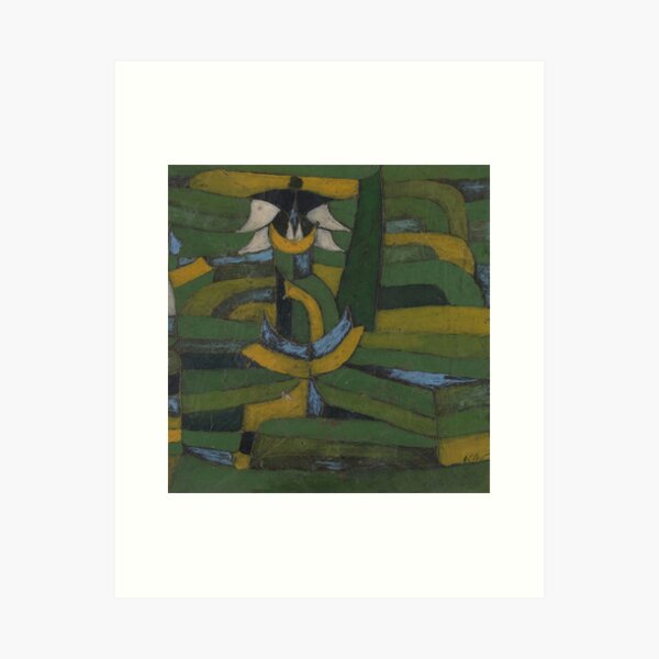 Aperçu de l'œuvre Fleur blanche dans le jardin Motif abstrait, expressionnisme · cubisme · et surréalisme Paul Klee créée et vendue par TeeARTHY.