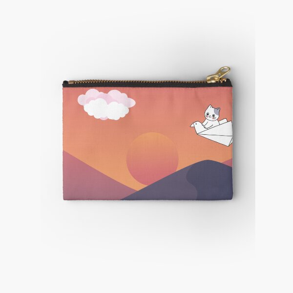 Item preview, Cat flying on a paper bird toward the cloud designed and sold by Zakaria-4.