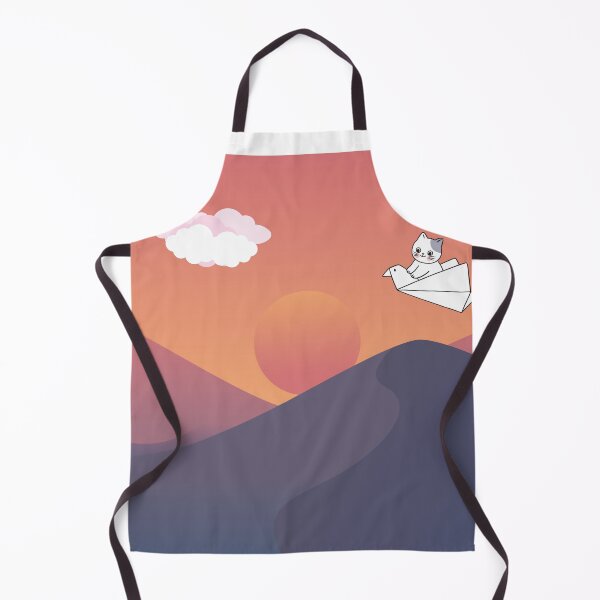 Item preview, Cat flying on a paper bird toward the cloud designed and sold by Zakaria-4.
