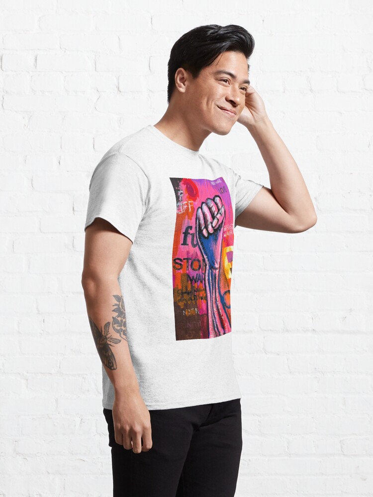 Thumbnail 5 of 7, Classic T-Shirt, STOP VIOLENCE designed and sold by AllanLinder.