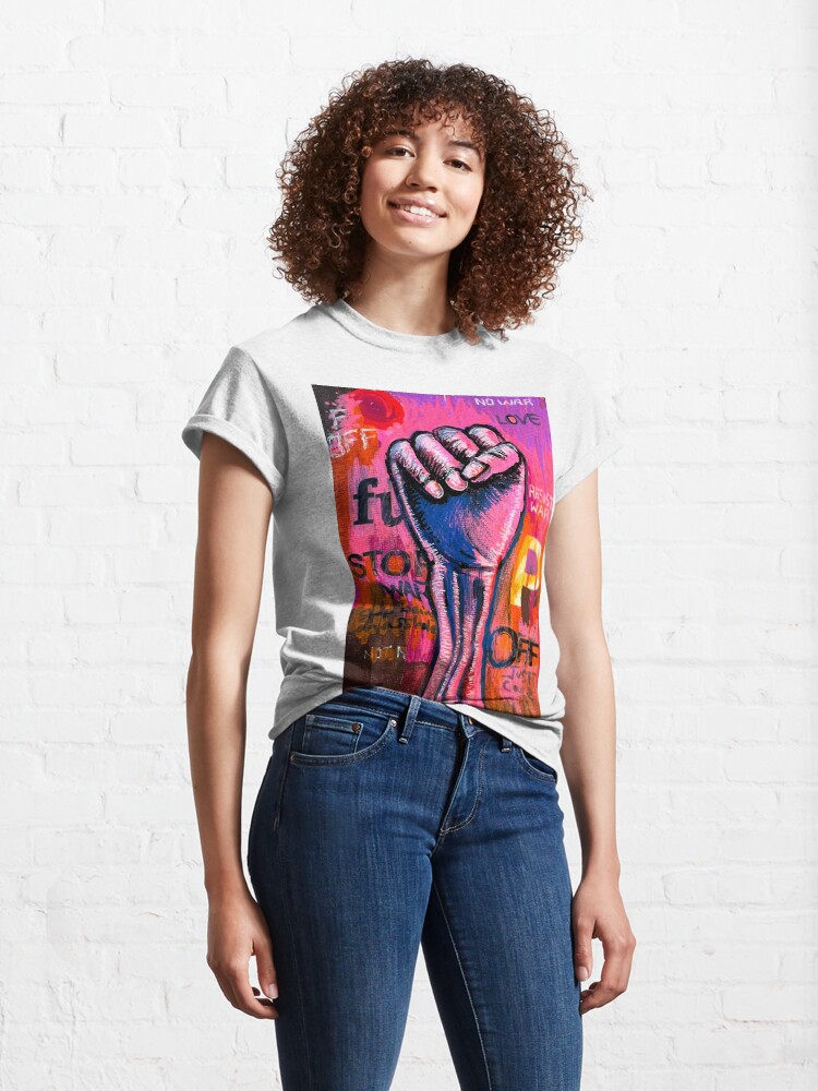 Thumbnail 4 of 7, Classic T-Shirt, STOP VIOLENCE designed and sold by AllanLinder.