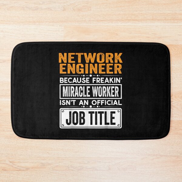Item preview, Network engineer Because Freaking Miracle Worker Isn’t an Official Job Title, Network engineer Christmas Fathers Day shirt designed and sold by xlnv.