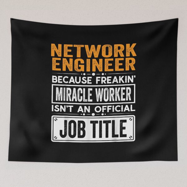Item preview, Network engineer Because Freaking Miracle Worker Isn’t an Official Job Title, Network engineer Christmas Fathers Day shirt designed and sold by xlnv.