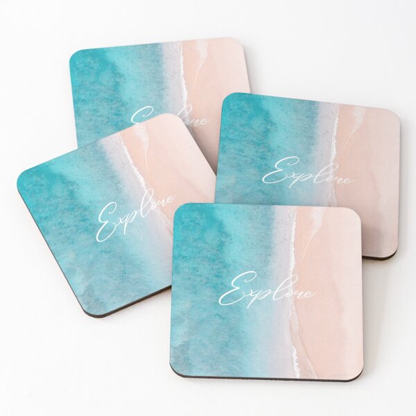 Item preview, Blue Ocean Water, golden grains of sand  designed and sold by shanesil.