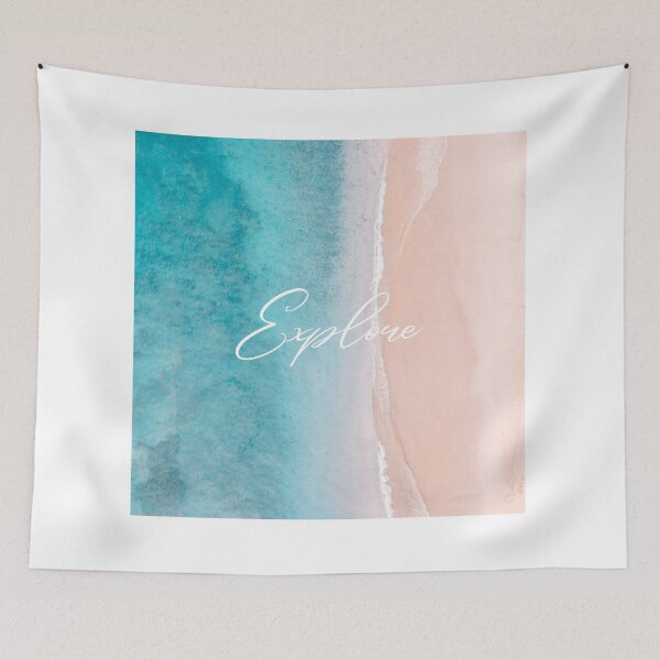 Item preview, Blue Ocean Water, golden grains of sand  designed and sold by shanesil.