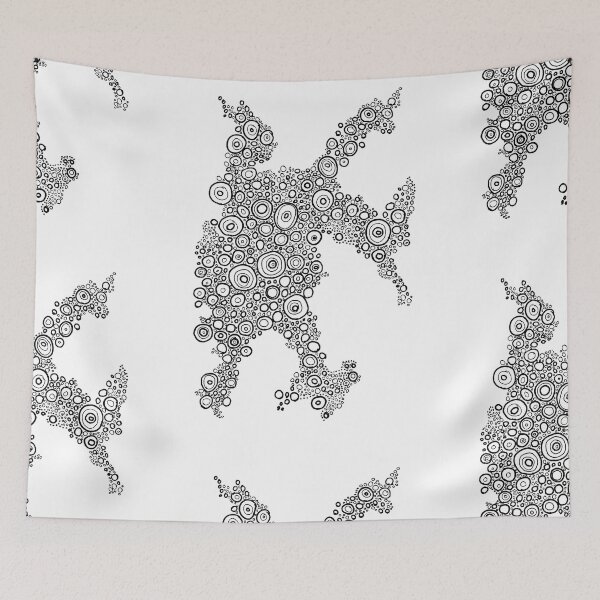 Item preview, Circles Line Art Ink Illustration designed and sold by Harriet Linton.
