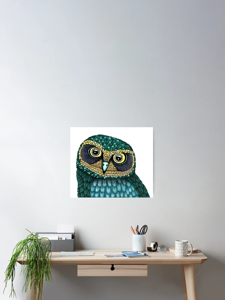 Thumbnail 2 of 3, Poster, Boo Book Owl designed and sold by Drawstring.