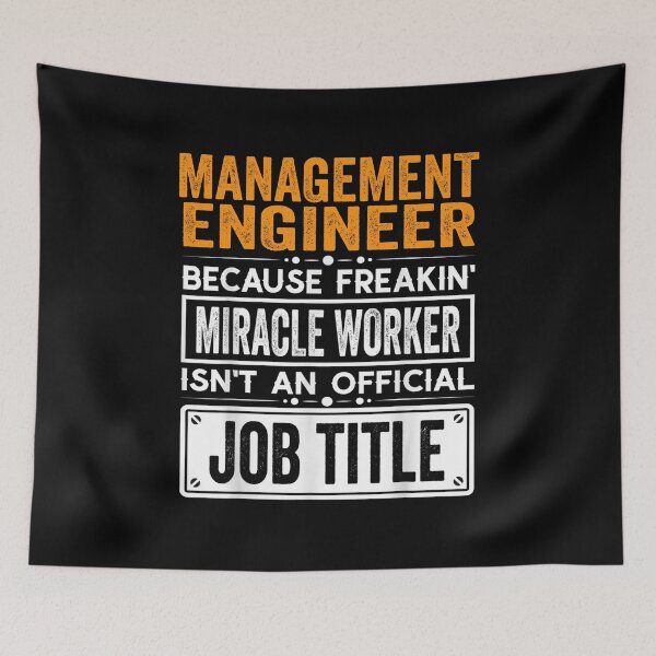 Item preview, management engineer Because Freaking Miracle Worker Isn’t an Official Job Title, management engineer Christmas Fathers Day shirt designed and sold by xlnv.