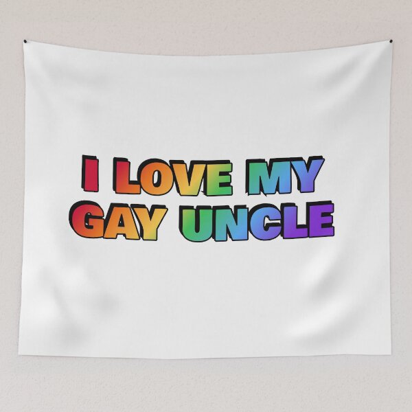 Item preview, I love my gay uncle - Pride rainbow colors designed and sold by Inspirationmotivation.