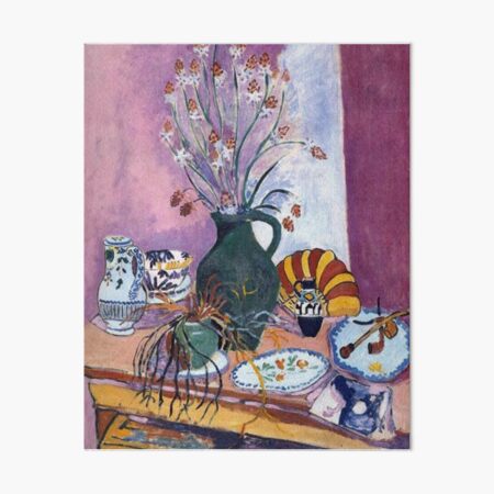 "Henri Matisse Still Life With Asphodels" Art Board Print By ...