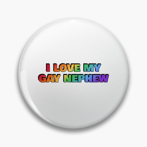 Item preview, I love my gay nephew - Pride rainbow colors designed and sold by Inspirationmotivation.