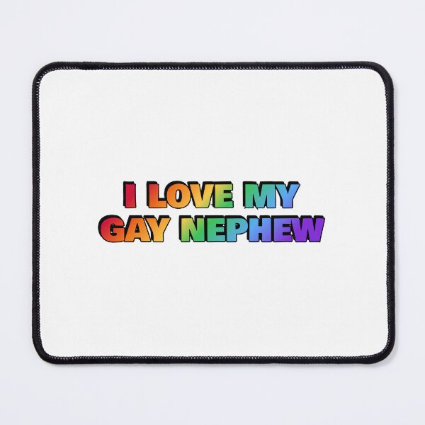 Item preview, I love my gay nephew - Pride rainbow colors designed and sold by Inspirationmotivation.