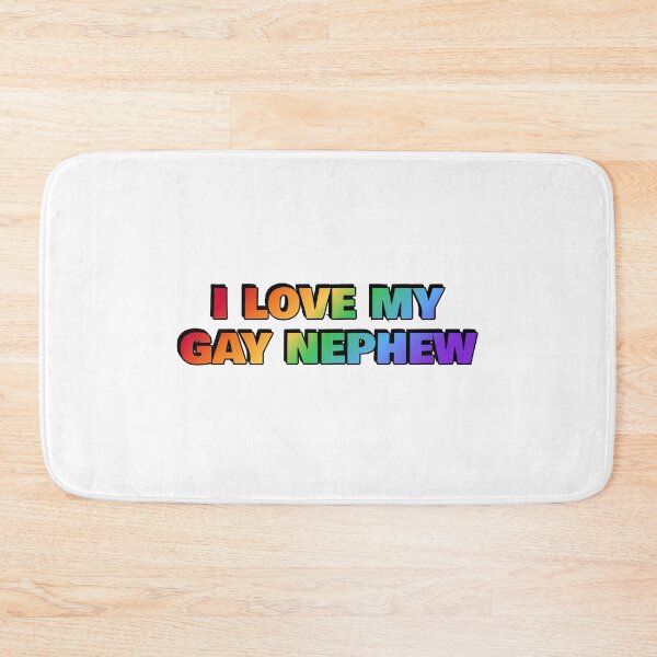 Item preview, I love my gay nephew - Pride rainbow colors designed and sold by Inspirationmotivation.