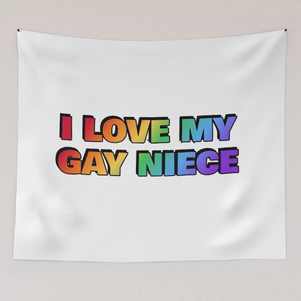 Item preview, I love my gay niece - Pride rainbow colors designed and sold by Inspirationmotivation.
