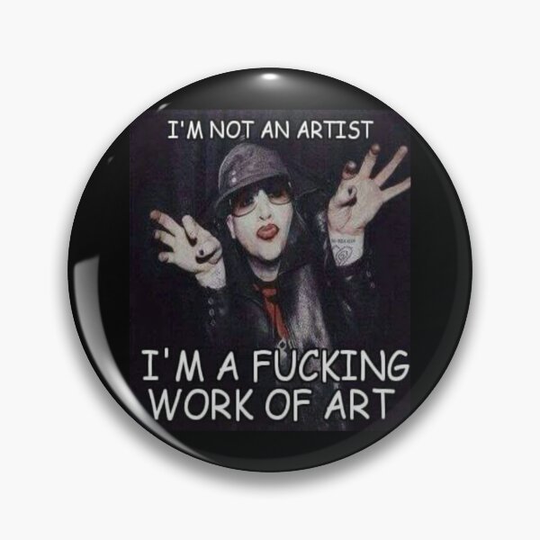 Marilyn Manson 1" Button Pin Set Goth Dark Rock 