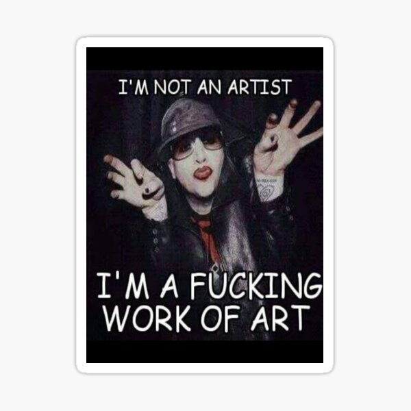 "marilyn manson best selling" Sticker for Sale by Youngending Redbubble
