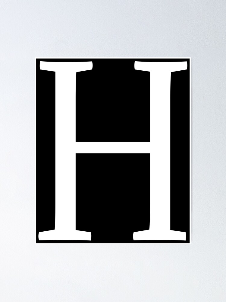 "Letters of the Alphabet H" Poster for Sale by Aurorapod | Redbubble