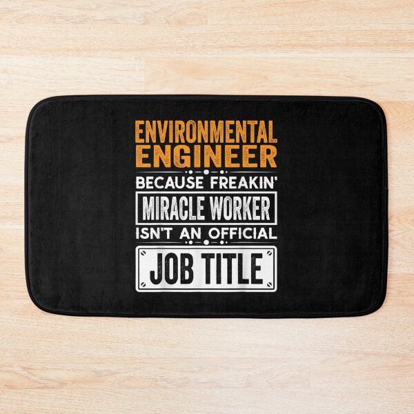 Item preview, Environmental engineer Because Freaking Miracle Worker Isn’t an Official Job Title, Environmental engineer Christmas Fathers Day shirt designed and sold by xlnv.