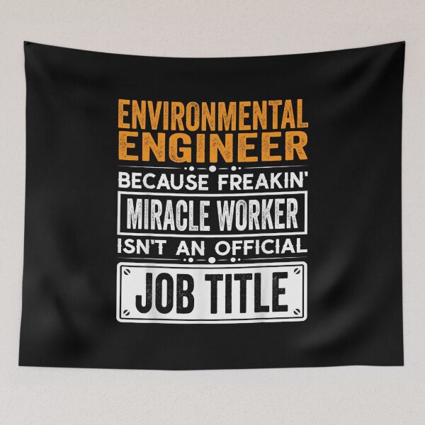 Item preview, Environmental engineer Because Freaking Miracle Worker Isn’t an Official Job Title, Environmental engineer Christmas Fathers Day shirt designed and sold by xlnv.