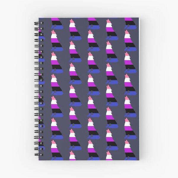 Item preview, Genderfluid Pride Wolf Background designed and sold by MMwolfdogden.