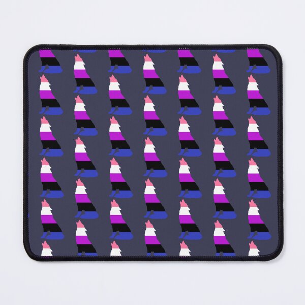 Item preview, Genderfluid Pride Wolf Background designed and sold by MMwolfdogden.