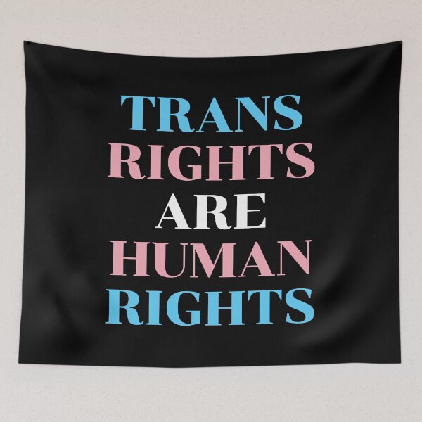 Item preview, Trans Rights Are Human Rights - Trans Flag Colors designed and sold by Inspirationmotivation.