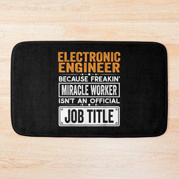 Item preview, Electronic engineer Because Freaking Miracle Worker Isn’t an Official Job Title, Electronic engineer Christmas Fathers Day shirt designed and sold by xlnv.