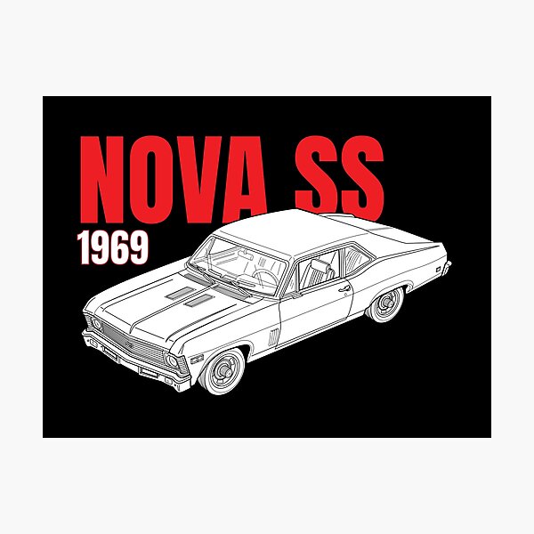 1969 Chevy Nova Ss Muscle Car Photographic Print For Sale By Chalavek