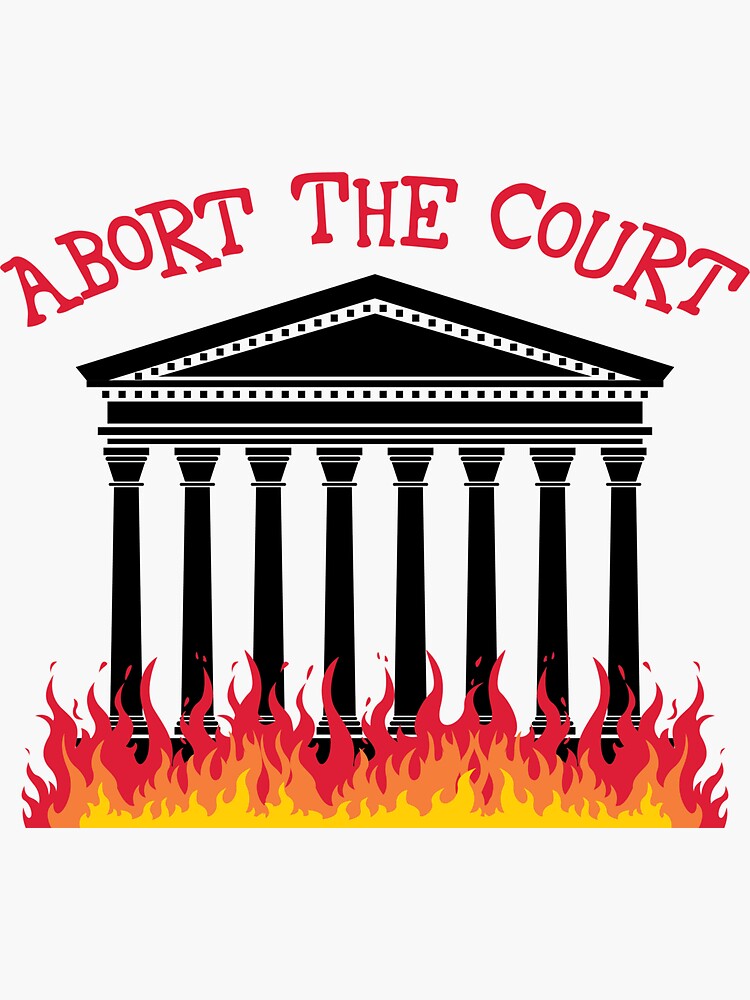 quot Abort The Court (Full Color) quot Sticker for Sale by nikkiricedesign