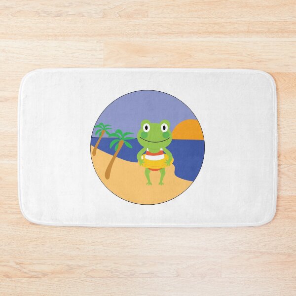 Item preview, PLAYFUL FROG AT THE BEACH DESIGN  designed and sold by DeliveryGeorge.