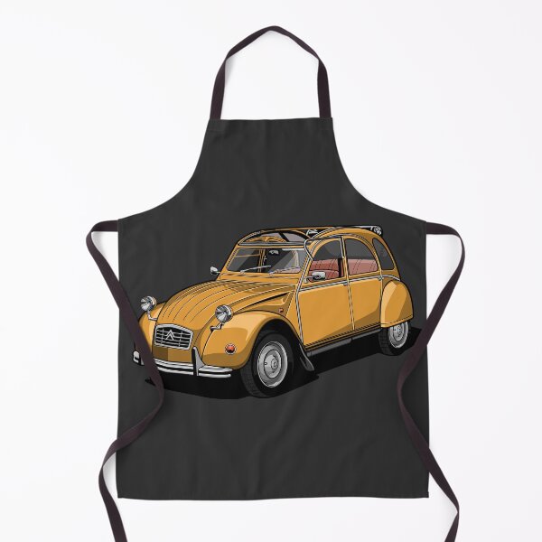Item preview, French 2CV Illustrated Graphic Artwork (mustard yellow) designed and sold by SketchNinja.